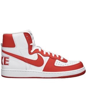 COMME DES GARCONS HOMME PLUS X NIKE Comme Des Garcons Homme X Nike Logo Sports Shoes - Red