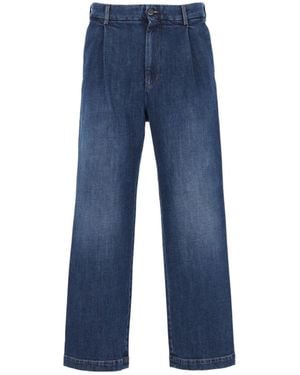 Barena Mazenga Pleated Denim Pants - Blue