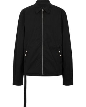 Rick Owens Line-Design Zip-Up Jacket - Black