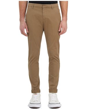 Dondup Belt Loop Casual Trousers - Natural