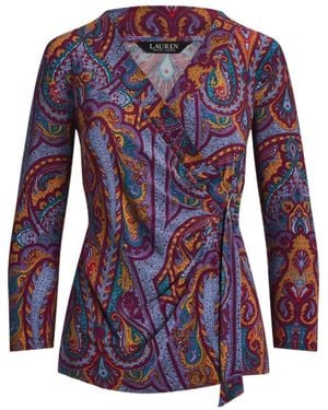Ralph Lauren Jainab Wrap Top - Blue