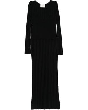 Lisa Yang Long-Sleeved Knit Dress - Black