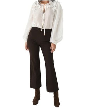 Jonathan Simkhai Bootcut Trousers - Brown