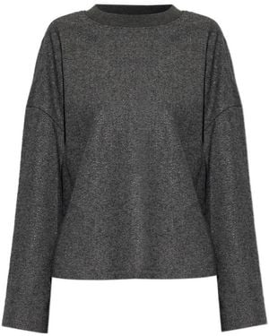 Emporio Armani Long-Sleeved Sweater - Gray