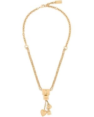 Chloé Chloé Lock Pendant Necklace - White