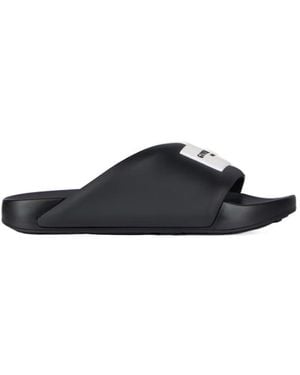 Givenchy Label Flat Slip-On Mules - Multicolour
