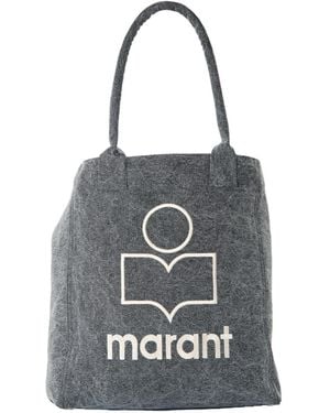 Isabel Marant Yenky Logo Tote Bag - White