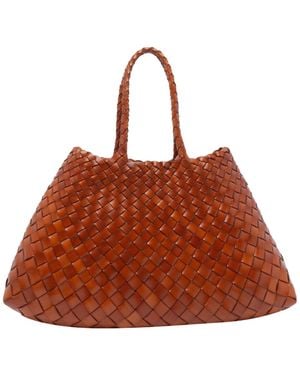 Dragon Diffusion Woven Handbag - Brown