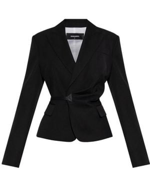 DSquared² Long-Sleeved Casual Jacket - Black
