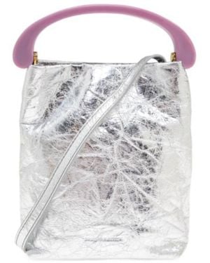 Dries Van Noten Single Handle Crossbody Bag - White