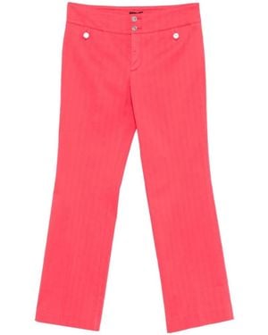 Etro Front-Pocket Straight Trousers - Red