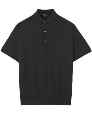 Loro Piana Short-Sleeved Polo Shirt - Black