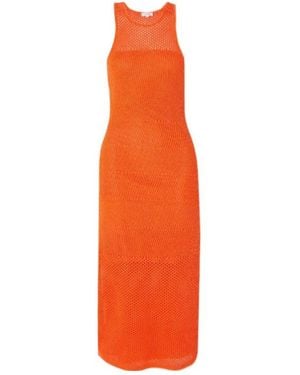 A.L.C. Crochet Midi Dress - Orange