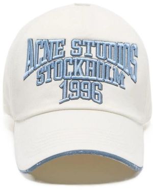 Acne Studios Embroidered Logo Hat - Blue