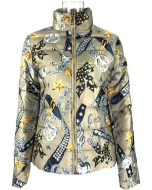 Moschino Printed Zipper Cotton Suit - Green