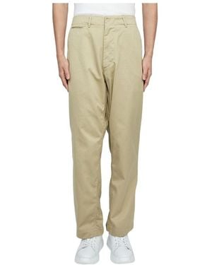 Nanamica Concealed-Fastening Straight Pants - Natural