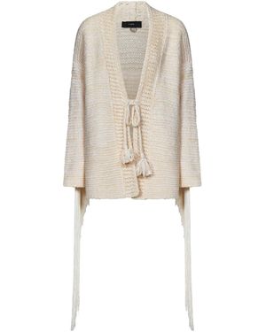 Alanui Bright Hues Fringed Knitted Cardigan - Natural