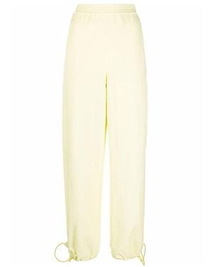 Stella McCartney Straight Leg Drawstring Cuff Joggers - White