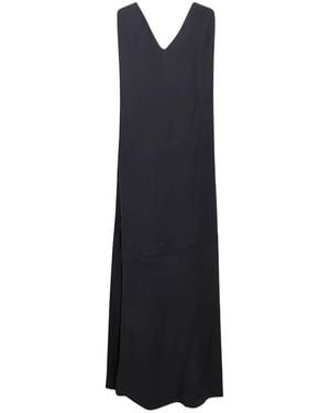 Fabiana Filippi Sleeveless V-Neck Maxi Dress - Blue