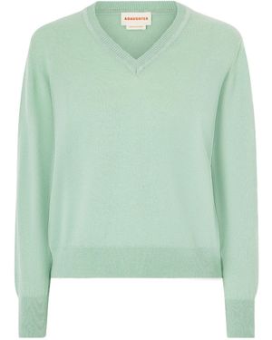 &Daughter Slim Cashmere And Cotton-Blend Jumper - Green