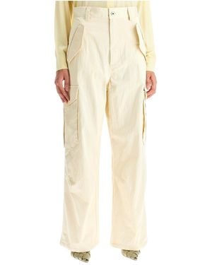 Bottega Veneta Pocket Detailed Cargo Trousers - Natural