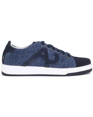 Armani Jeans Logo Low-Top Leisure Trainers - Blue