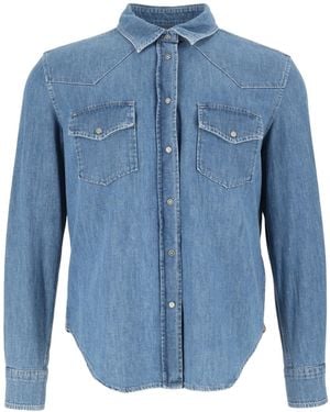 Dondup Snap-Button Denim Shirt - Blue