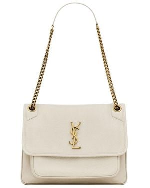Saint Laurent Niki Medium Shoulder Bag - White