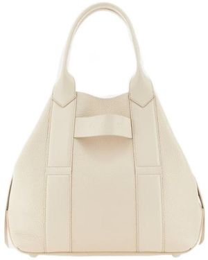 Hogan Script Medium Shopping Bag - Natural