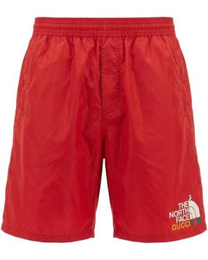 Gucci X The North Face Casual Shorts - Red