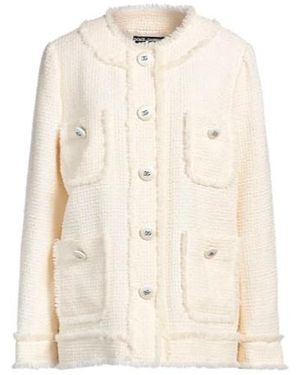Dolce & Gabbana Minimalist Singlebreasted Coat - Natural