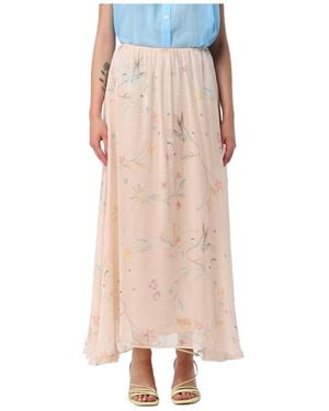 forte_forte Elastic Waist Midi Skirt - Multicolor