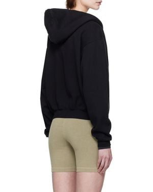 Skims Fleece Classic Zip Up Hoodie - Blue