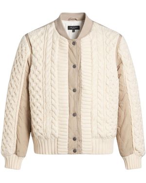 Rag & Bone Two-Tone Baseball Jacket - Natural