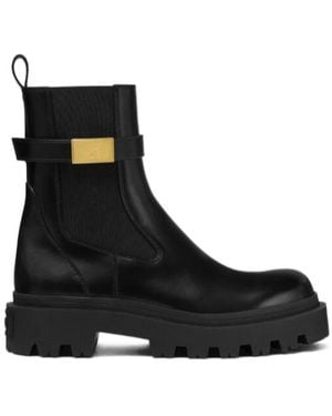 Versace Slip-On Ankle Boots - Black