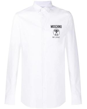 Moschino Long-Sleeved Printed Shirt - White