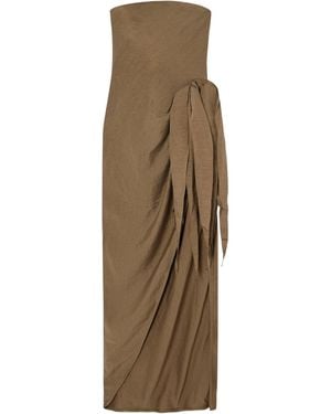 Cult Gaia Strapless Dress - Natural
