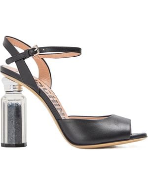Moschino Block-Heel High Heels - White