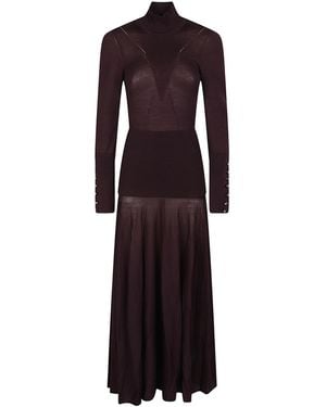 Rabanne Long Dress - Purple