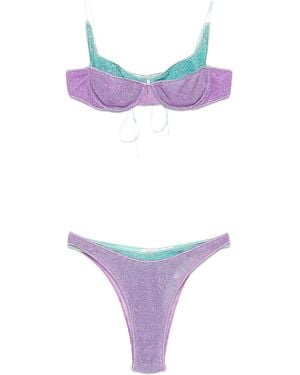 Oséree Oséree Lurex Two-Piece Bikini - Purple