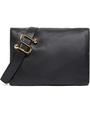 Sportmax Padded Nappa-Leather Envelope Bag - Black
