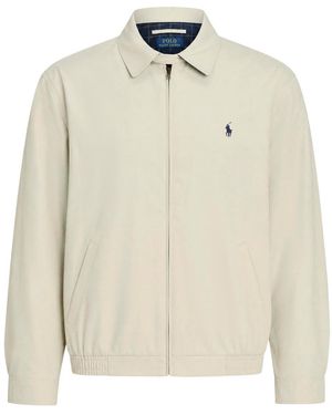 Polo Ralph Lauren Logo Embroidered Shell Windbreaker Jacket - White