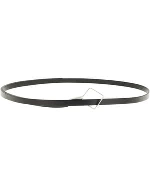 The Row Rhombe Leather Belt - White