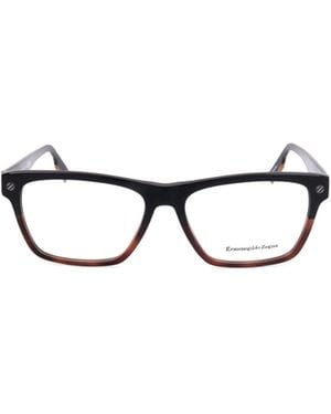 ZEGNA Rectangle Frame Glasses - White