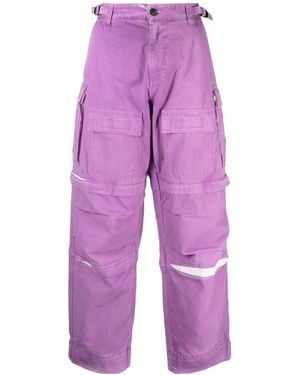 DARKPARK Logo Cargo Trousers - Purple