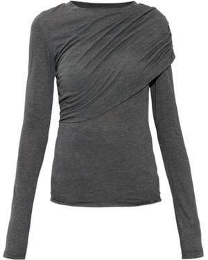 Isabel Marant Long-Sleeved Top - Gray