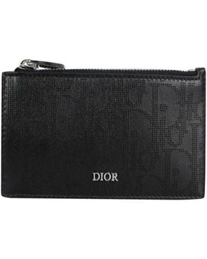 Dior Twill Embossed Purse - Black