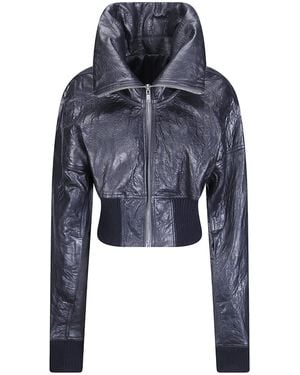 Rick Owens Long-Sleeved Casual Jacket - Blue