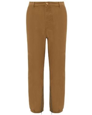 Gucci Web Straight-Leg Pants - Brown