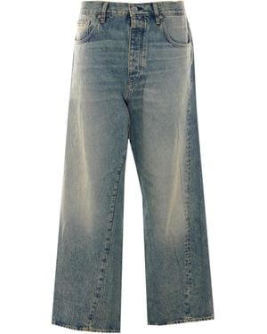 sunflower Wide Twisted Jeans - Blue